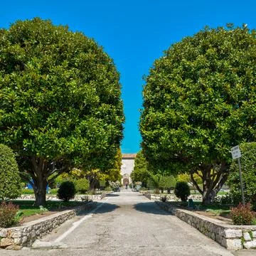 Garden Franciscan monastery Stock Photos