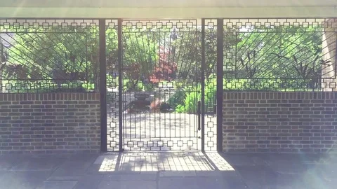 Garden gate Stock Footage 72373904
