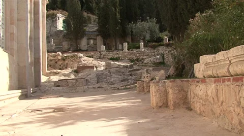 Garden of Gethsemane. Stock Footage 51575111