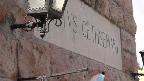 Garden of Gethsemene Sign 動画素材 139546423