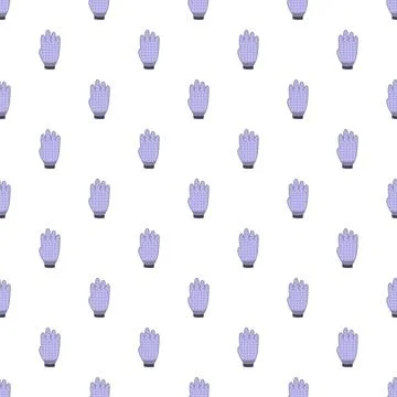 Garden glove pattern creating seamless purple textile background 스톡 일러스트