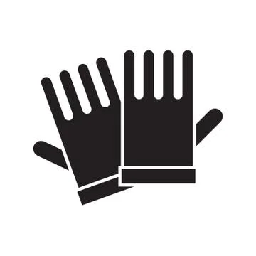 Garden Gloves Icon Stock Illustration