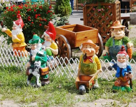 Garden gnomes Stock Photos