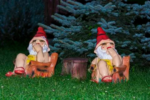 Garden gnomes Stock Photos