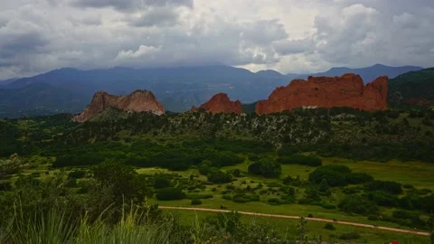 Garden of The Gods 2 Video stock 158585188