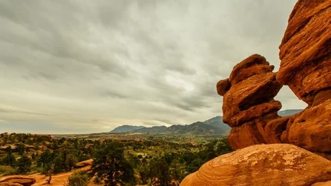Garden of the Gods Timelapse Stock Footage 79800090