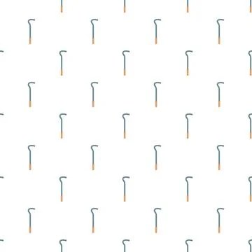 Garden hand hoe tool pattern seamless background Illustrazione stock