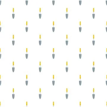 Garden hand shovel pattern seamless イラスト素材