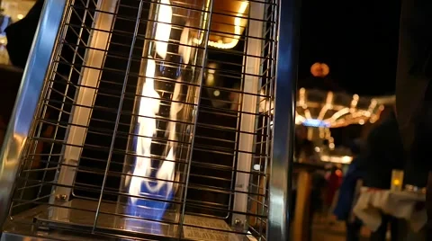 Garden Heater in night fair, Prater, Vienna Vidéo 59160678