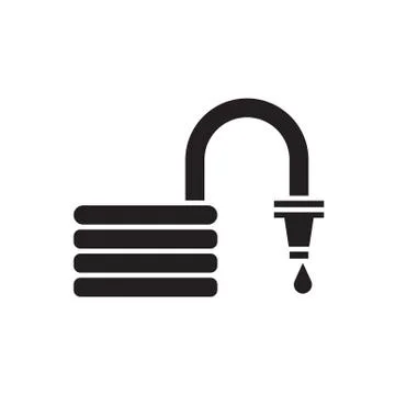 Garden Hose Icon Stock Illustration