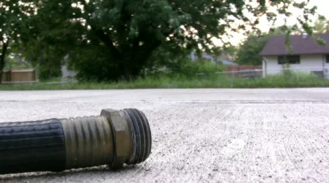 Garden Hose Leaking 720p Stock Footage