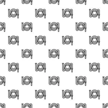 Garden hose line pattern seamless background element Stockillustratie