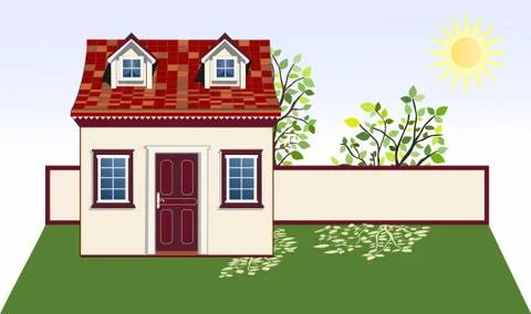 Garden house Stock Illustration