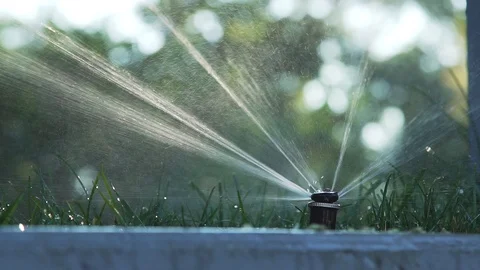 Garden irrigation system Video stock 92497509