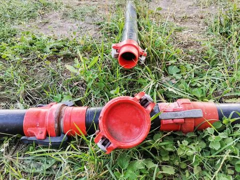 Garden irrigation system. Stock Photos