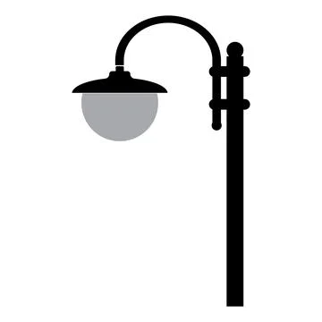 Garden lamp logo Stock Illustration