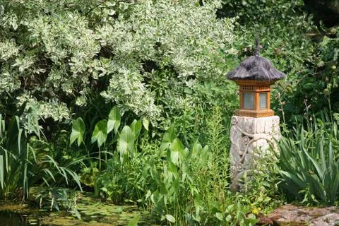 Garden lantern Stock Photos