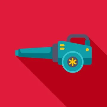 Garden leaf blower flat icon design vector Stock Illustration