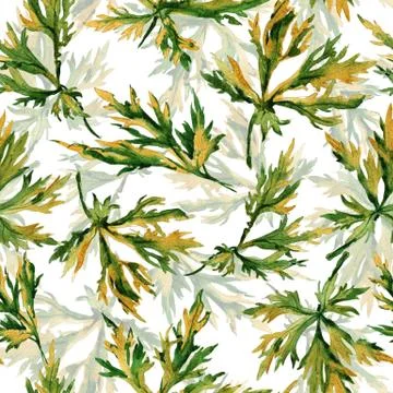 Garden leaves ornament pattern Stock Illustration