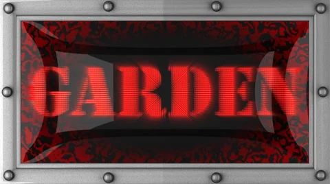 Garden on led Stock Footage 8718516