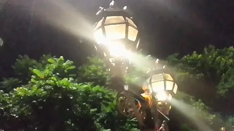 Garden light on Stock Footage 219655620