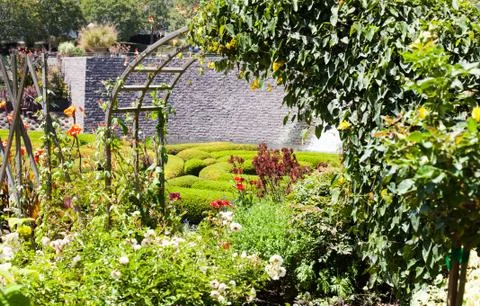 Garden maze Foto stock
