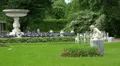 The garden near the Kagul obelisk. Pushkin. Catherine Park. Tsarskoye Selo. 4K. 4k or 4k+ Resolution