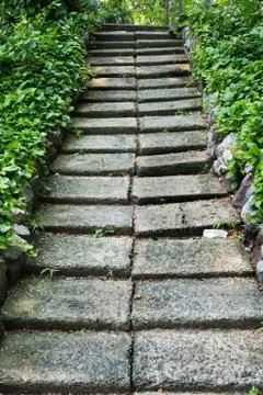 Garden passage Stock Photos
