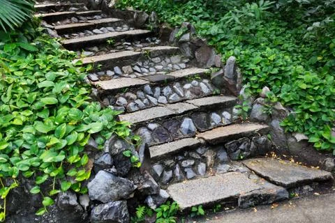 Garden passage Stock Photos