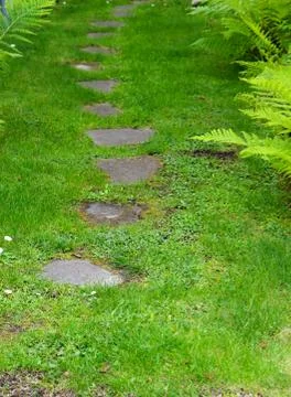 Garden path Stock Photos