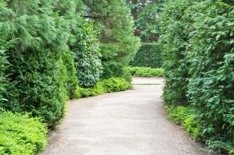Garden path Stock Photos