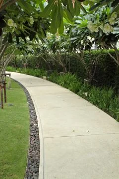 Garden pathway Stock Photos