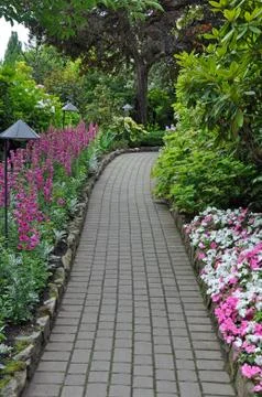 Garden pathway Stock Photos