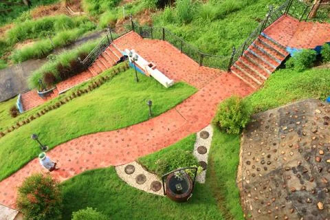Garden pathway texture. Stock Photos