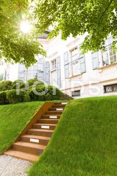 Garden Pavilion At Melk Abbey Lower Austria Stock Photos