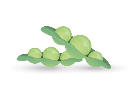 Garden peas Stock Illustration