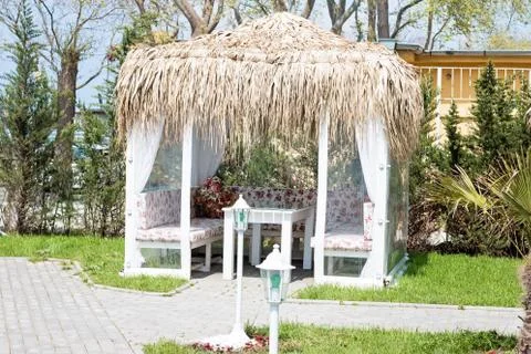 Garden Pergola Stock Photos