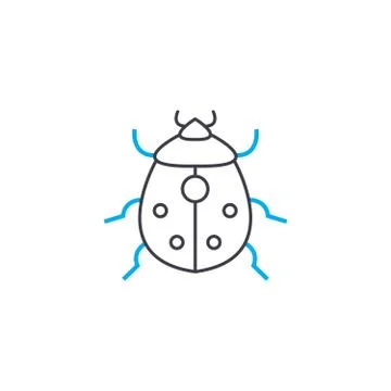 Garden pests linear icon concept. Garden pests line vector sign, symbol Stock Illustration