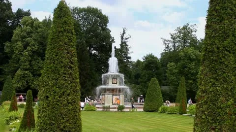 GARDEN AT PETERHOFF Stock Footage 12466702