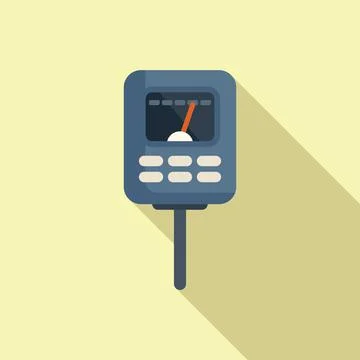 Garden ph meter icon flat vector. Probe test kit Stock Illustration