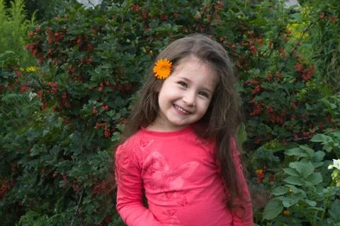 In a garden 스톡 사진