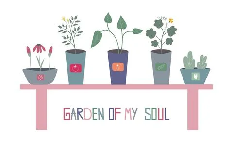 Garden plants Stock Illustration