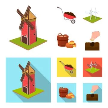 Garden, plot, ecology and other web icon in cartoon,flat style. Drink, liquid Ilustración de archivo