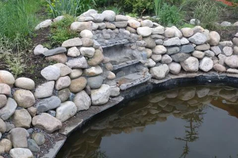 Garden pond Foto stock