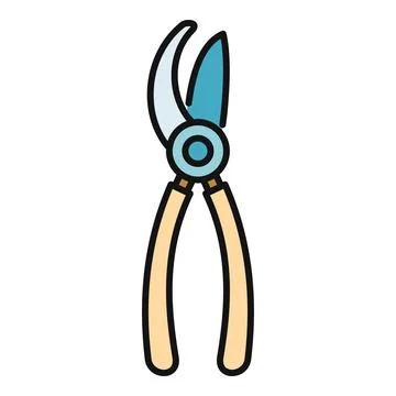 Garden pruner tool used for branch cutting Ilustración de archivo