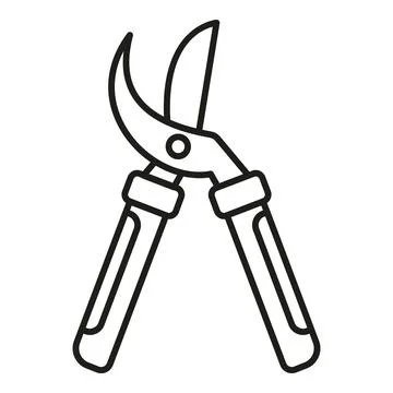 Garden pruning shears tool for horticulture work Stock Illustration