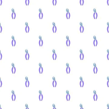 Garden pruning shears tool seamless pattern background 스톡 일러스트