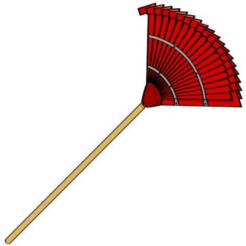 Garden rake Stock Illustration