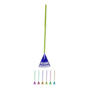 Garden rake vector cartoon graphic Ilustração Stock