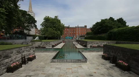 Garden Of Remembrance Dublin Video stock 7903560